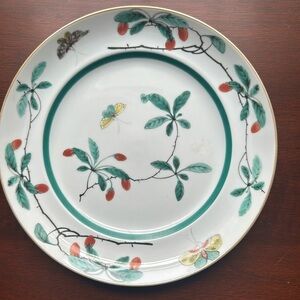 Mottahedeh Famille Verte Salad Plates, Set of 2.